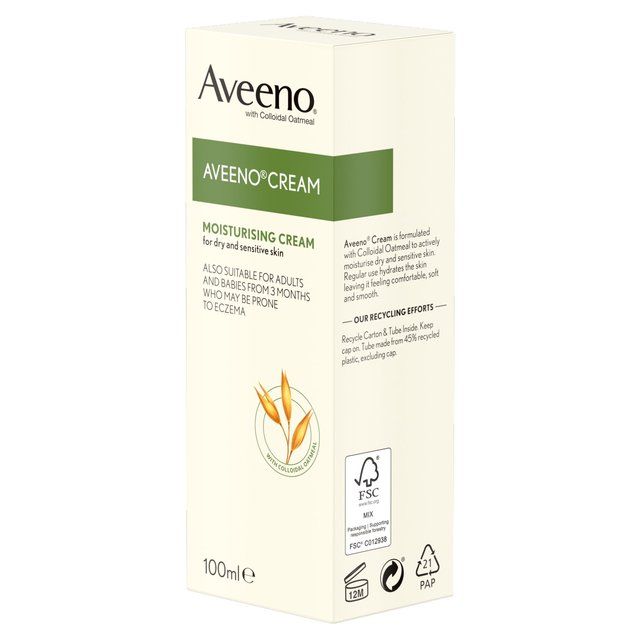 Aveeno Moisturising Cream with Natural Colloidal Oatmeal   100ml - McGrocer