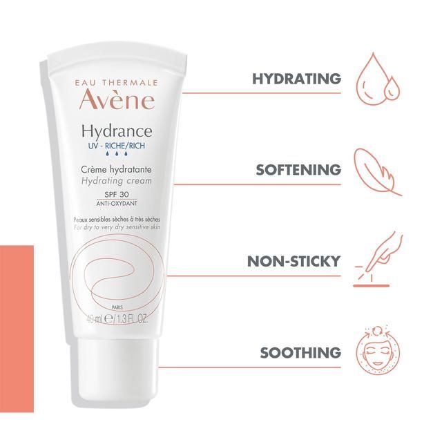 Avene Hydrance Rich-UV Cream SPF30 for dry to very dry skin 40ml - McGrocer