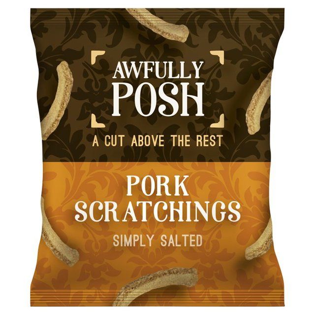 Awfully Posh Traditional Pork Scratching 40g - McGrocer