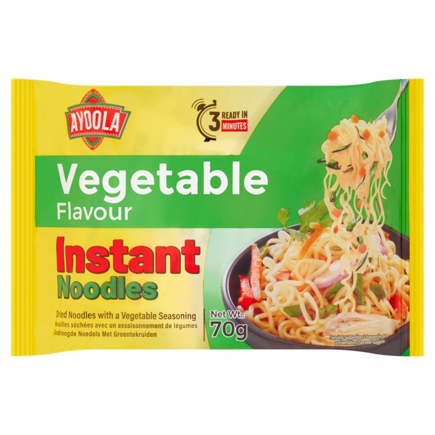 Ayoola Vegetable Flavour Instant Noodles 70g - McGrocer
