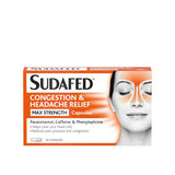 Sudafed Congestion & Headache Relief Capsules 16s GOODS Superdrug