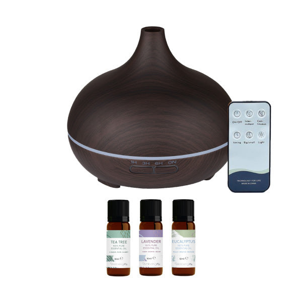 WellbeingMe Aroma Diffuser & Essential Oil Trio Bundle (DW) GOODS Superdrug