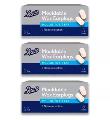 Boots Muffle Wax Earplugs (5 Pairs) x 3 Bundle - McGrocer