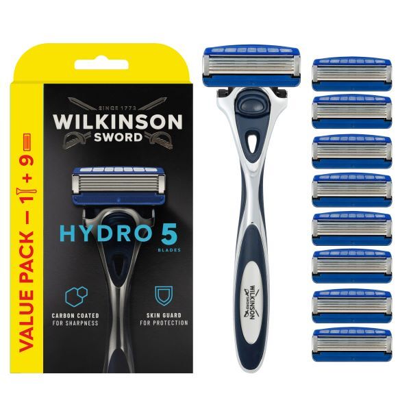 Wilkinson Sword Hydro 5 Skin Protection Handle + 9 Refills GOODS Superdrug