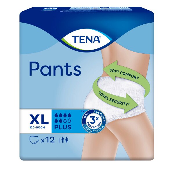 TENA Pants Plus X-Large 12 Pack GOODS Superdrug