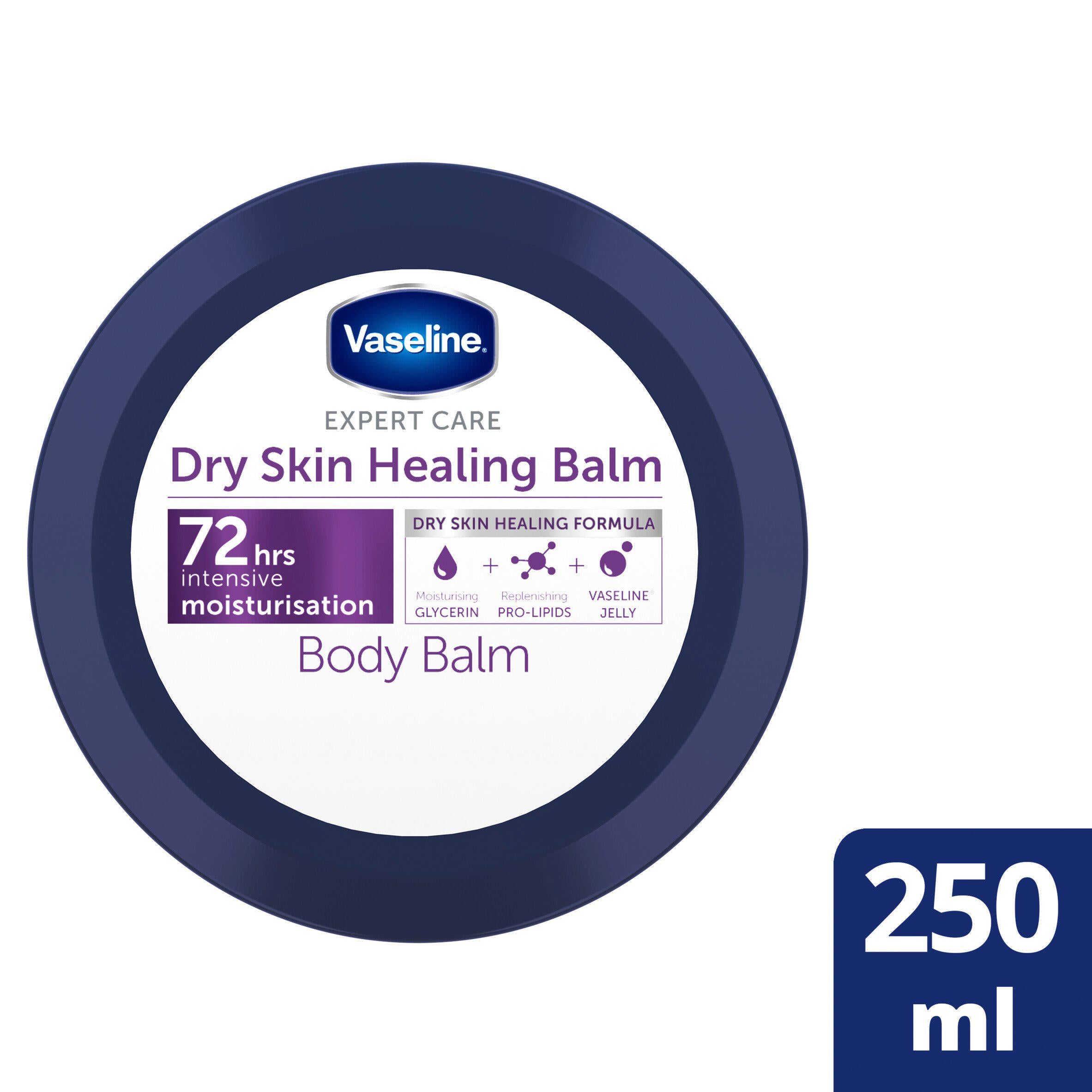 Vaseline Expert Care Dry Skin Healing Balm Body Cream Jar 250ml body cream & moisturisers Sainsburys