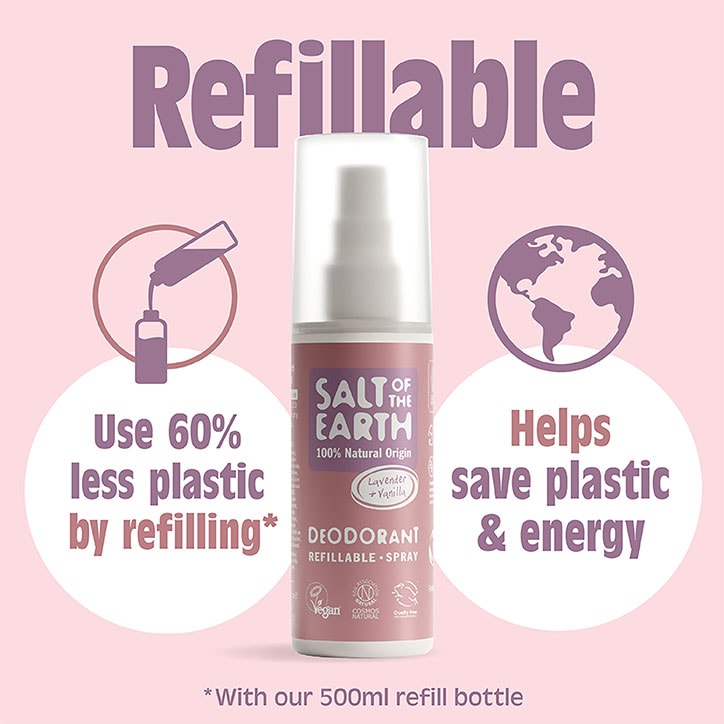 Salt of the Earth Vetiver & Citrus Deodorant Refillable Spray 100ml - 998817