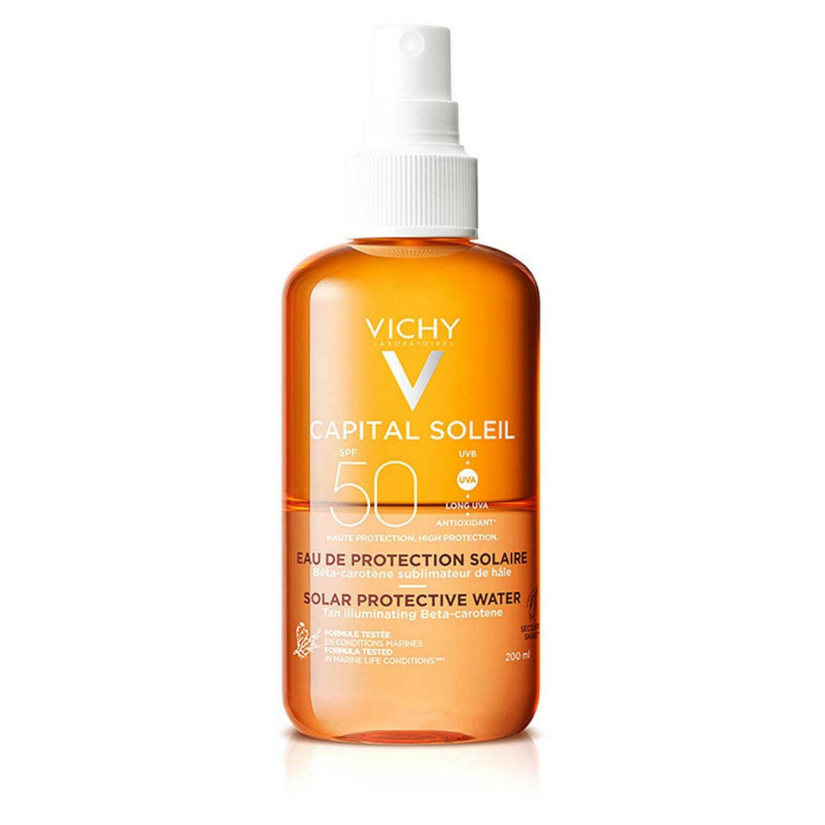 Vichy Capital Soleil Tan Illuminating Sun Protection Water Spray SPF50 200ml GOODS Boots