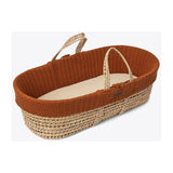 The Little Green Sheep Moses Basket and Rocking Stand Bundle - Knitted Terracotta GOODS Boots