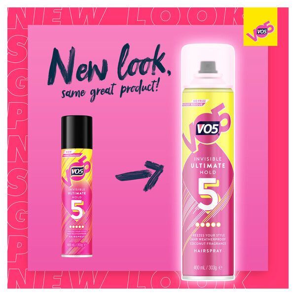 Vo5 Ultimate Hold Hair Spray 400ml GOODS Superdrug