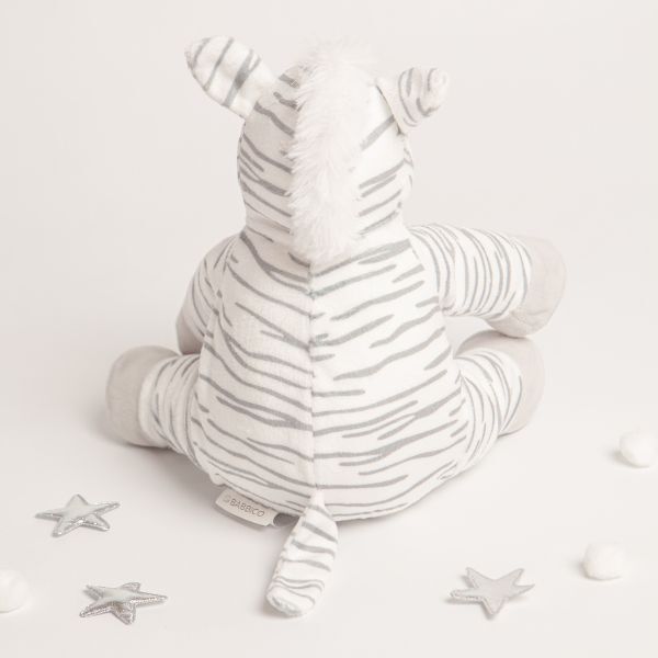 Babbico Gift Boxed Zizi The Zebra Grey & White Soft Toy - McGrocer