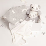 Babbico Grey Panda Toy, Blanket & Comforter Baby Gift Set - McGrocer
