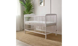 Baby Elegance Starlight Baby Cot with Mattress - White - McGrocer