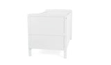 Baby Elegance Travis Baby Cot Bed with Mattress - White - McGrocer