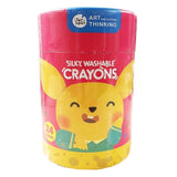Baby Roo 24 Colours Silky Washable Crayons - McGrocer