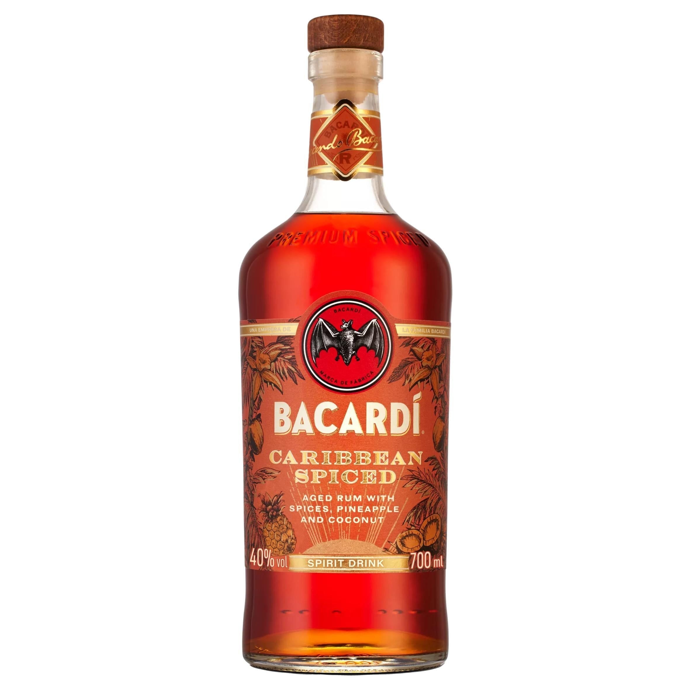 Bacardi Caribbean Spiced Premium Rum 70cl - McGrocer
