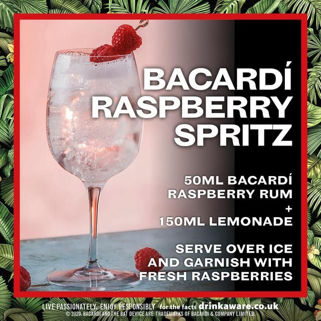 Bacardi Raspberry Rum 70cl - McGrocer