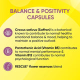 Bach Flower Remedies Balance & Positivity Rescue Capsules 30 per pack - McGrocer