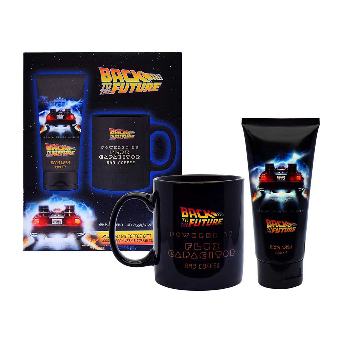 Back To The Future Mug Set with 100ml Body Wash - McGrocer