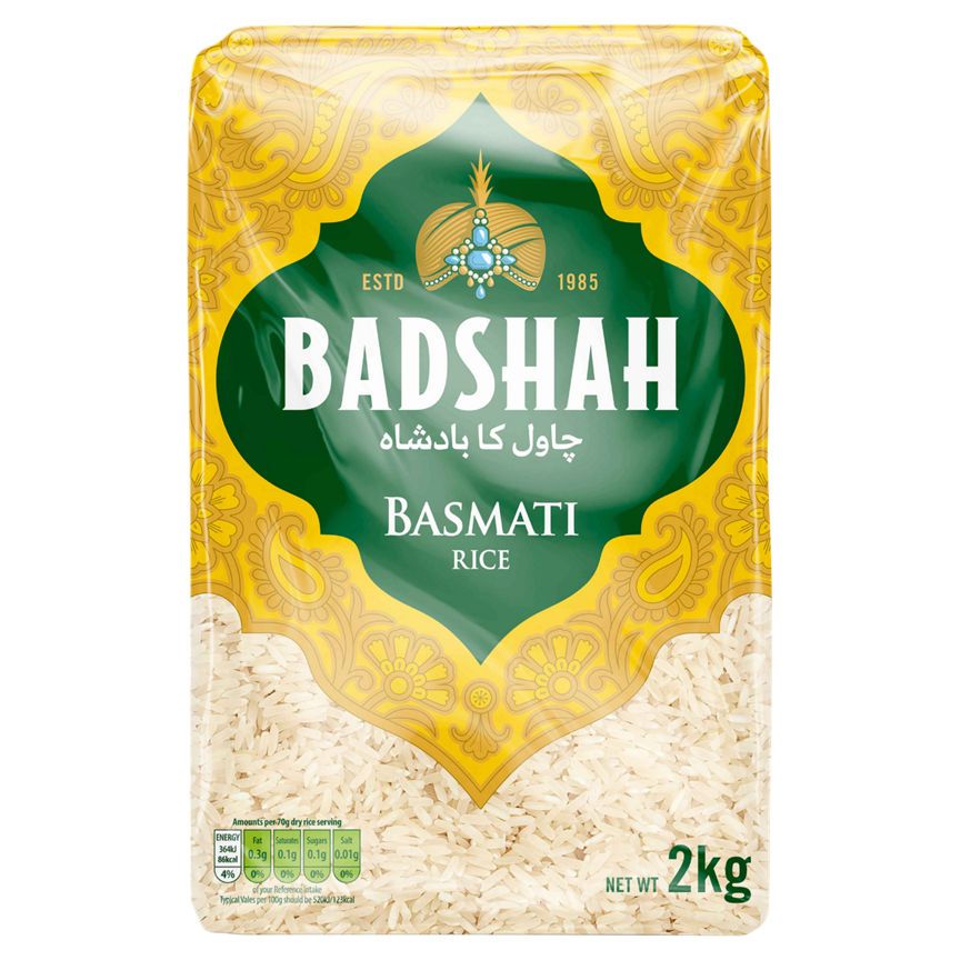 Badshah Basmati Rice 2kg - McGrocer