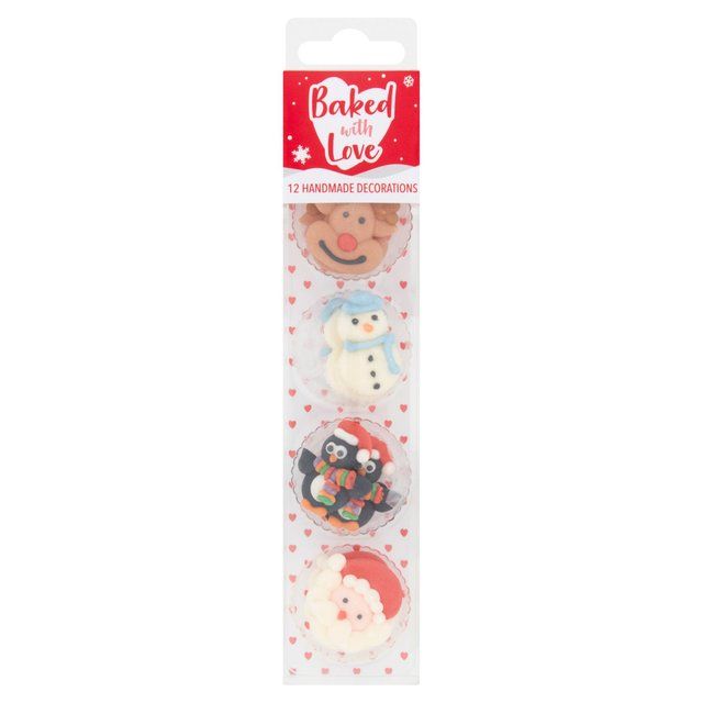 Baked With Love Christmas Friends Decorations 12 per pack - McGrocer