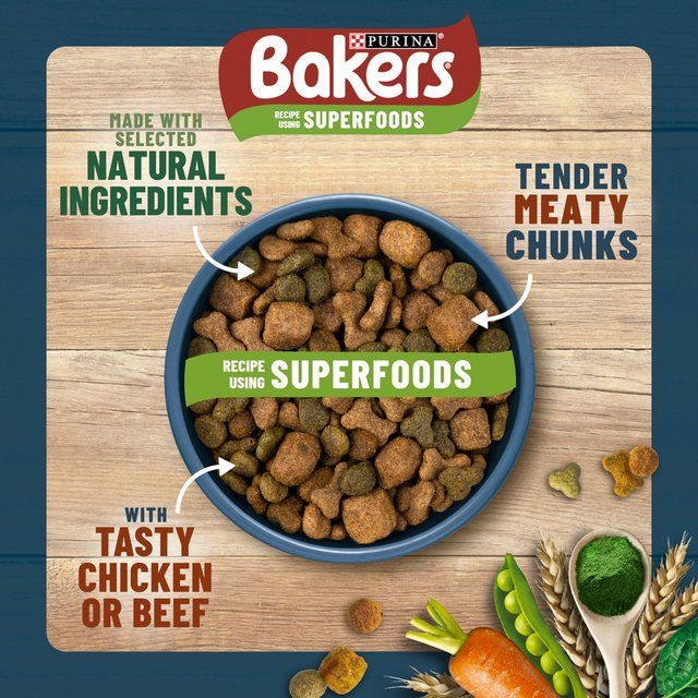 Bakers Beef with Vegetables Dry Dog Food 3kg - McGrocer