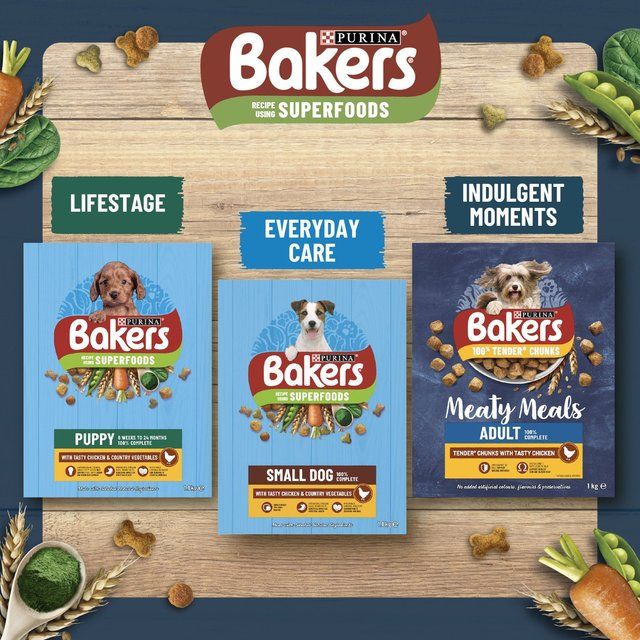 Bakers Chicken with Vegetables Dry Dog Food 3kg - McGrocer
