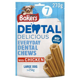 Bakers Dental Delicious Large Chicken Dog Chews   270g - McGrocer
