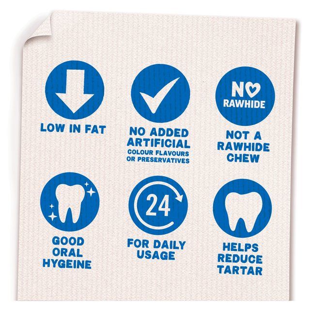 Bakers Dental Delicious Large Chicken Dog Chews   270g - McGrocer