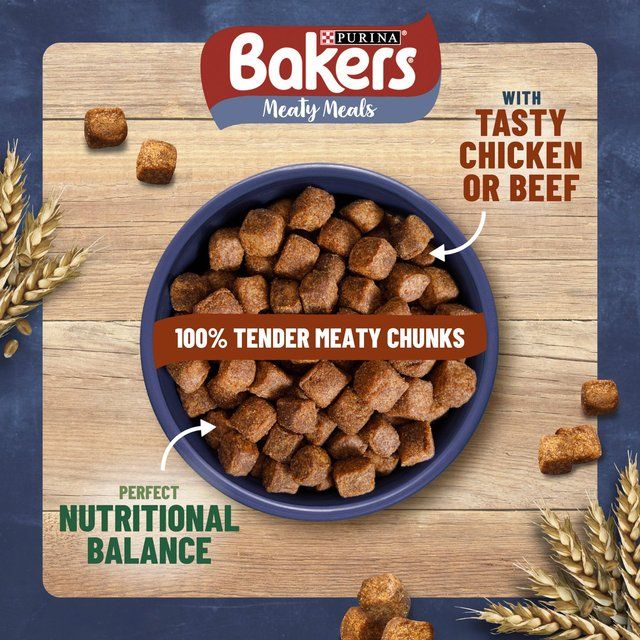 Bakers Meaty Meals Beef Dry Dog Food 2.7kg - McGrocer
