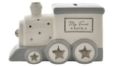 Bambino Train Shaped Ceramic Money Box - McGrocer