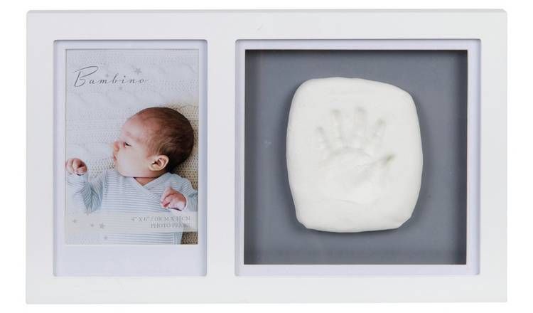 Bambino White Photo Frame & Hand Mould - McGrocer