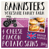 Bannisters Farm 4 Cheese & Bacon Baked Potato Skins 260g - McGrocer