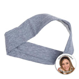 Basicare Grey Cotton Headband super stretchy one size fits all - McGrocer