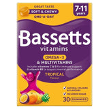 Bassetts Tropical Omega 3 & Multivitamins 7-11yrs 30 per pack - McGrocer