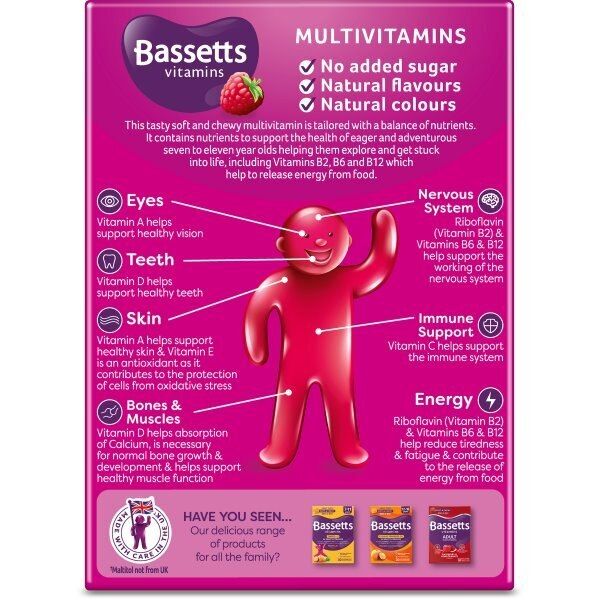 Bassetts Vitamins 7-11 Multivitamins Pastilles 30s - McGrocer