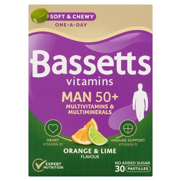 Bassetts Vitamins for Men 50 30 1 A Day - McGrocer