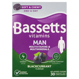 Bassetts Vitamins Man Multivitamins & Multimineral Blackcurrant Flavour 30 per pack - McGrocer