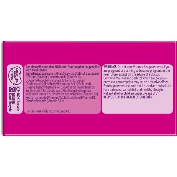 Bassetts Vitamins Multivitamins Raspberry 7-11 Years 60s - McGrocer