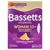 Bassetts Vitamins Woman 50+ Multivitamins & Multiminerals Orange & Lemon Flavour 30 Pastilles - McGrocer