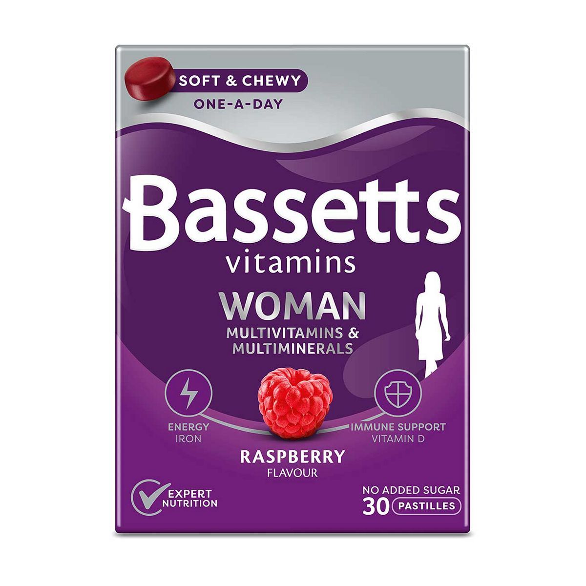 Bassetts Vitamins Woman Raspberry Flavour – 30 Pastilles - McGrocer