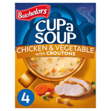 Batchelors Cup a Soup Chicken & Vegetable with Croutons 4 Instant Soup Sachets - McGrocer