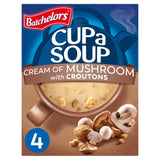 Batchelors Cup a Soup, Cream of Mushroom with Croutons x4 99g - McGrocer