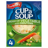 Batchelors Cup a Soup Cream of Vegetable with Croutons 4 Instant Soup Sachets - McGrocer