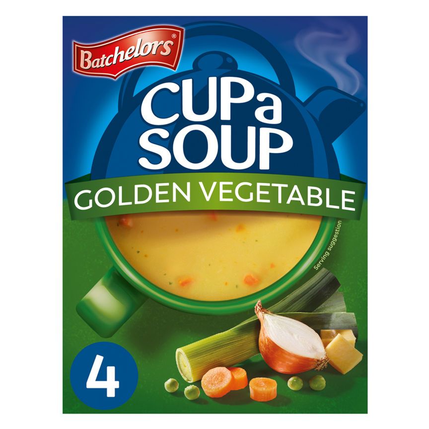 Batchelors Cup a Soup Golden Vegetable Soup 4 Instant Soup Sachets - McGrocer