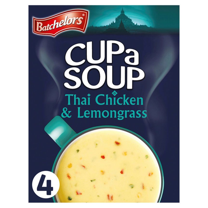 Batchelors Cup a Soup Thai Chicken & Lemongrass 4 Instant Soup Sachets - McGrocer