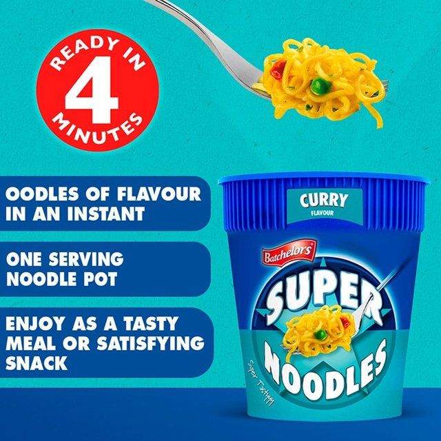 Batchelors Curry Flavour Super Noodle Pot 75g - McGrocer