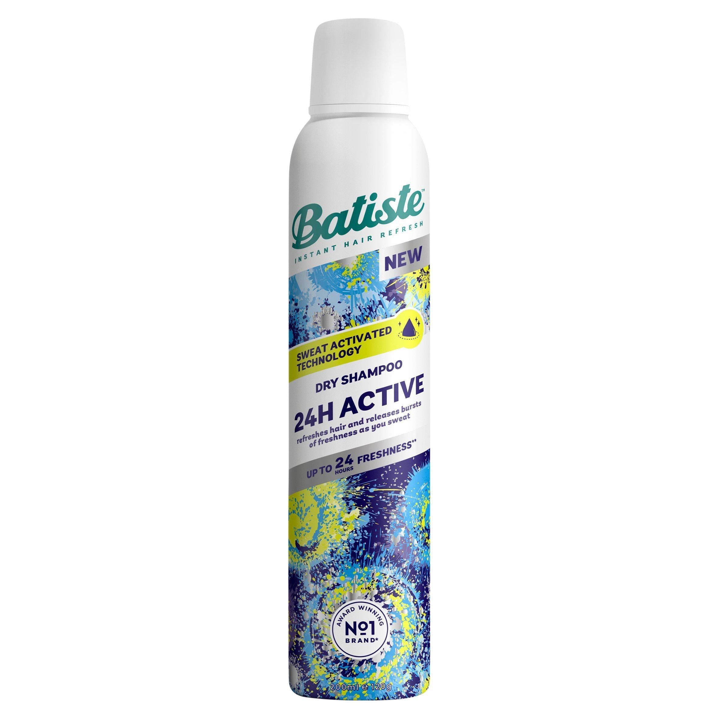 Batiste 24H Active Hair Dry Shampoo with Sweat Activated Technology 200ml - McGrocer
