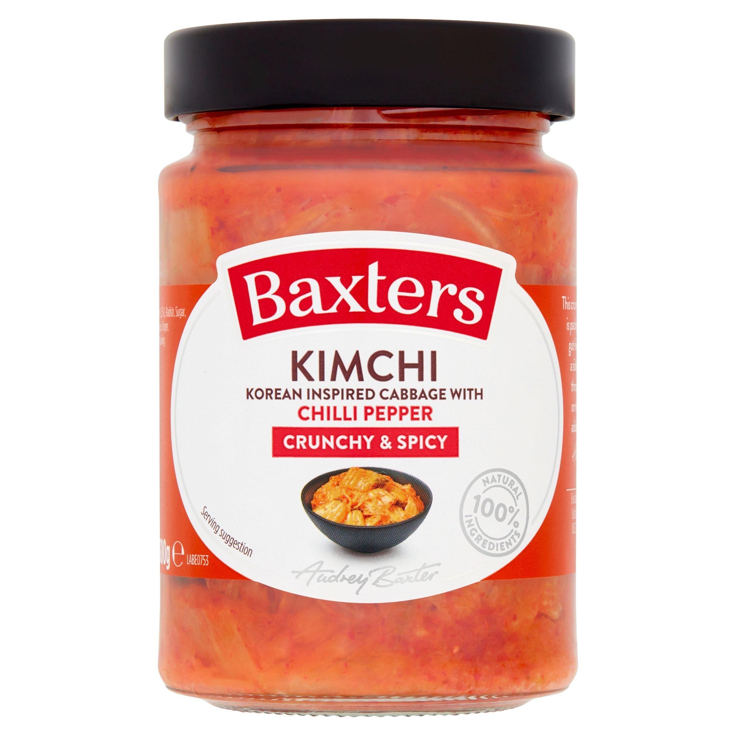 Baxters Kimchi Korean Inspired Cabbage with Chilli Pepper 300g - McGrocer