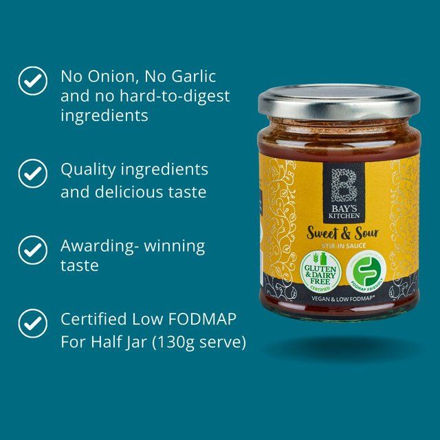 Bay's Kitchen Sweet & Sour Stir-in Low Fodmap Sauce   260g - McGrocer